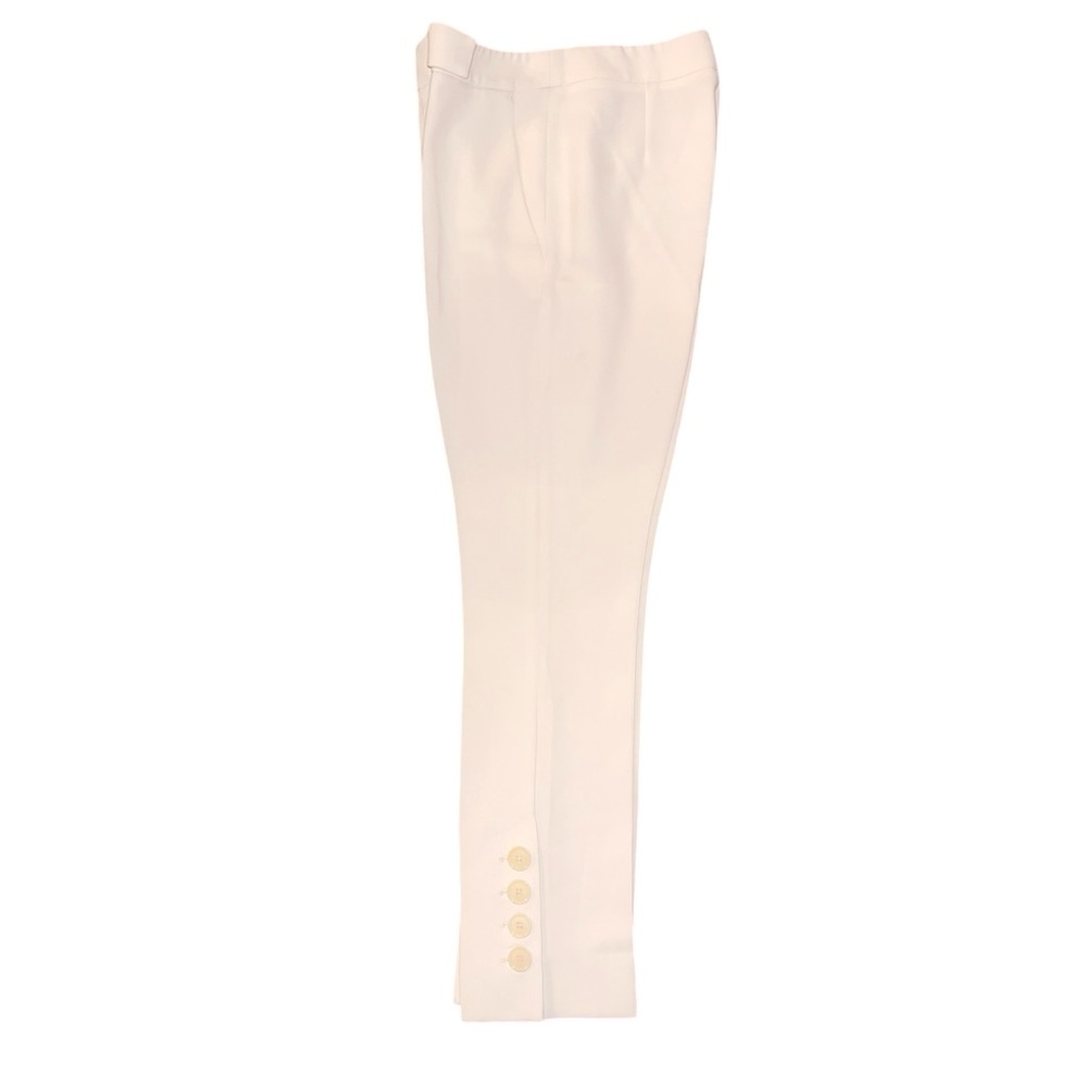 EUC MaxMara Ivory Trouser Ankle Pants Made in Italy 2 / IT 36 High Waist Luxury